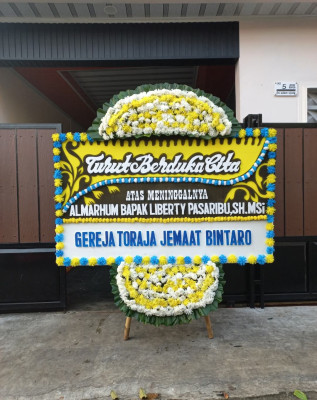 Papan Bunga Duka di Belitung Timur