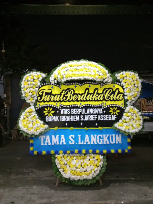 Papan Bunga Duka di Belitung Timur